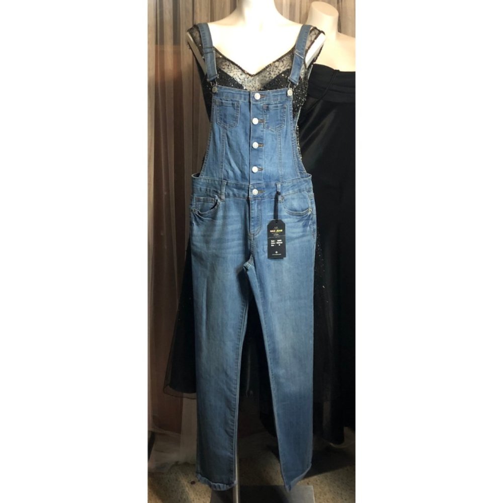 NWT WAX DENIM OVERALLS